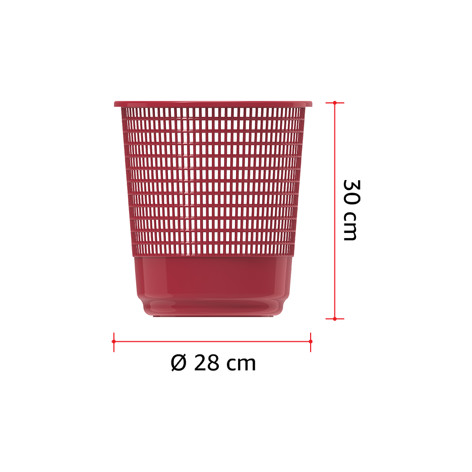 15L Round Waste Paper Basket - Cosmoplast Qatar