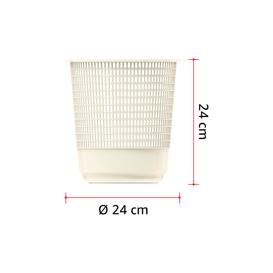 9L Round Waste Paper Basket - Cosmoplast Qatar