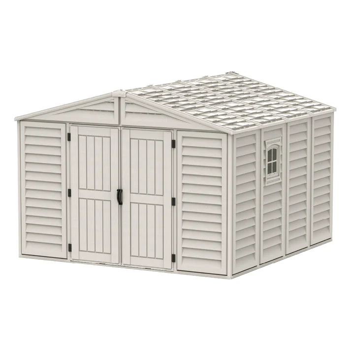 WoodBridge 10.5x10.5ft Resin Garden Storage Shed - Cosmoplast Qatar
