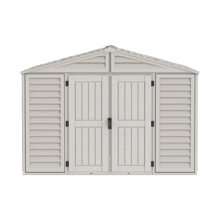 WoodBridge 10.5x10.5ft Resin Garden Storage Shed - Cosmoplast Qatar
