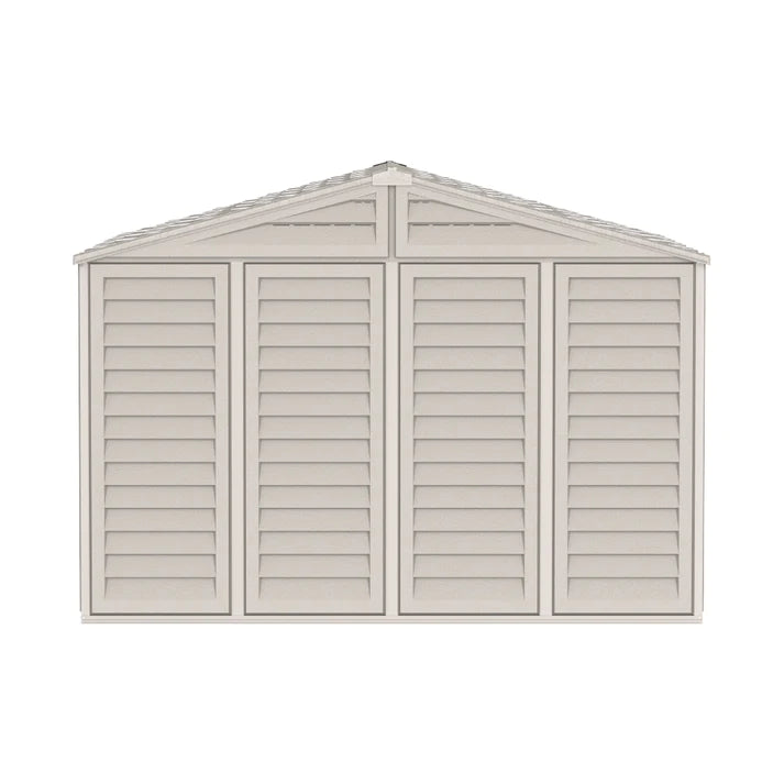 WoodBridge 10.5x10.5ft Resin Garden Storage Shed - Cosmoplast Qatar