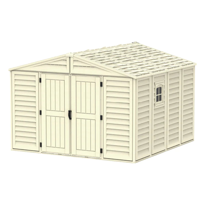 WoodBridge 10.5x10.5ft Resin Garden Storage Shed - Cosmoplast Qatar