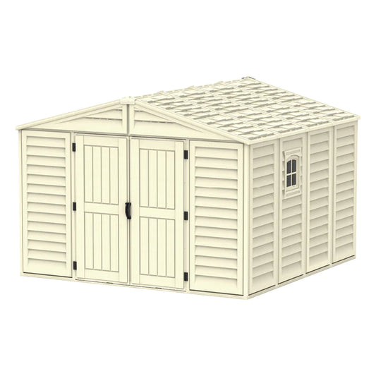 WoodBridge 10.5x10.5ft Resin Garden Storage Shed - Cosmoplast Qatar