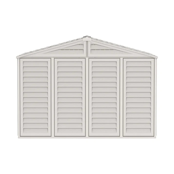 WoodBridge 10.5x8ft Resin Garden Storage Shed - Cosmoplast Qatar