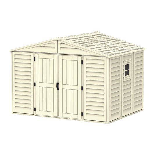 WoodBridge 10.5x8ft Resin Garden Storage Shed - Cosmoplast Qatar