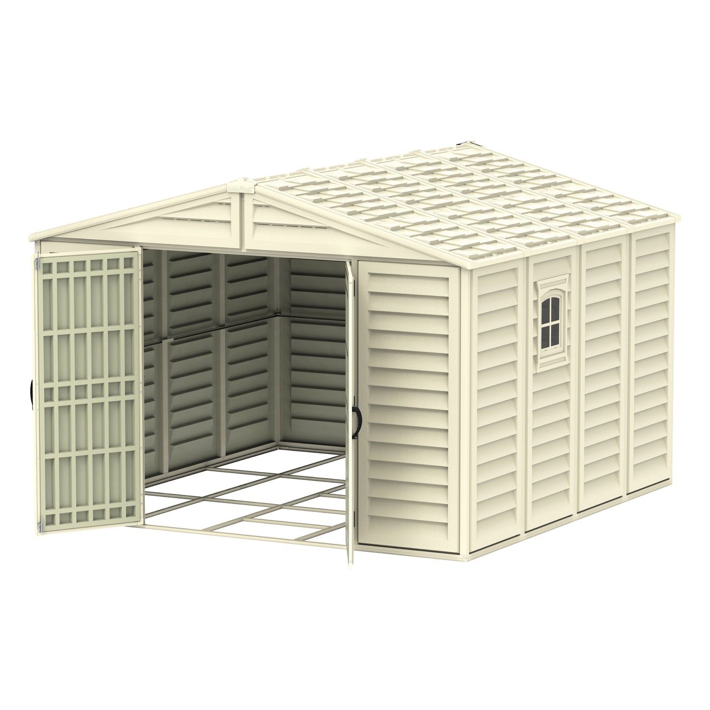 WoodBridge 10.5x10.5ft Resin Garden Storage Shed - Cosmoplast Qatar