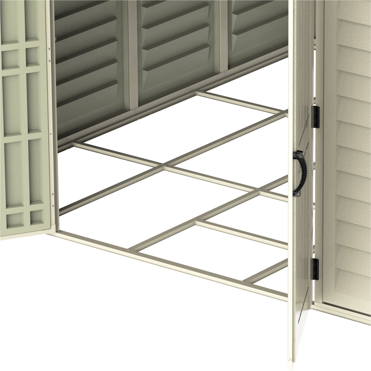 WoodBridge 10.5x10.5ft Resin Garden Storage Shed - Cosmoplast Qatar