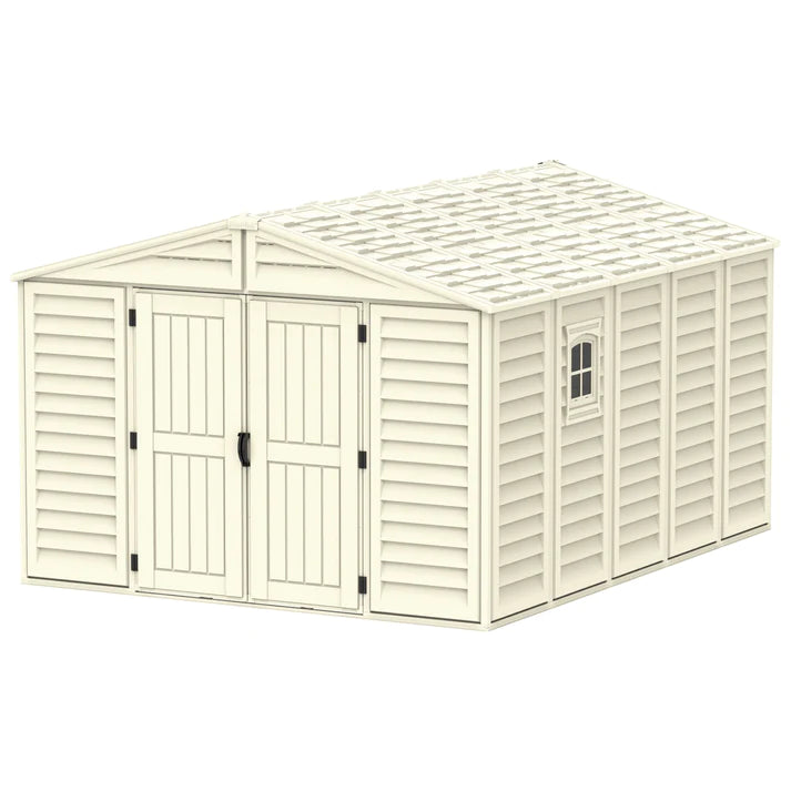 WoodBridge 10.5x13ft Resin Garden Storage Shed - Cosmoplast Qatar