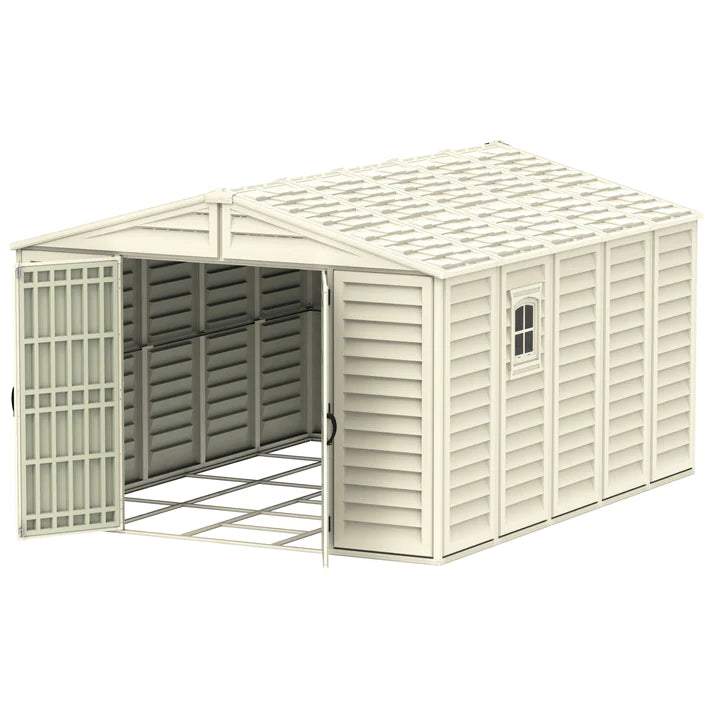 WoodBridge 10.5x13ft Resin Garden Storage Shed - Cosmoplast Qatar
