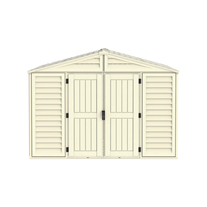 WoodBridge 10.5x13ft Resin Garden Storage Shed - Cosmoplast Qatar