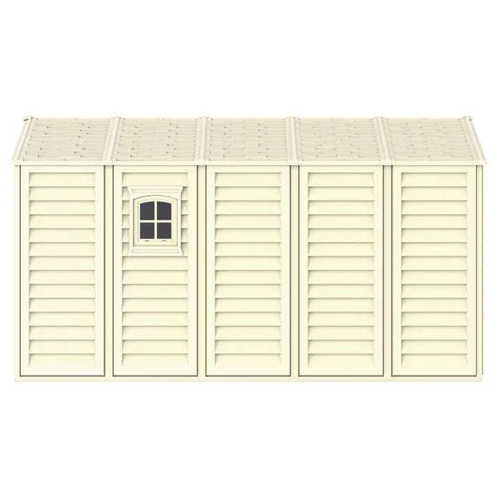 WoodBridge 10.5x13ft Resin Garden Storage Shed - Cosmoplast Qatar