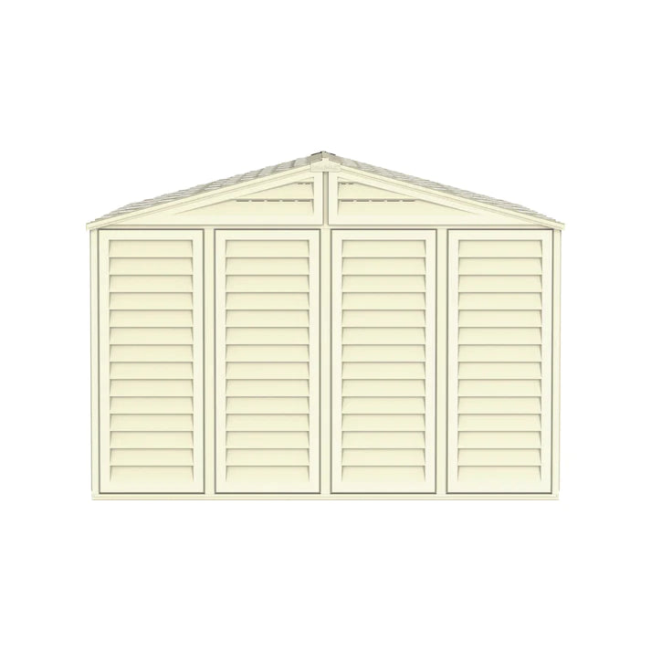 WoodBridge 10.5x13ft Resin Garden Storage Shed - Cosmoplast Qatar