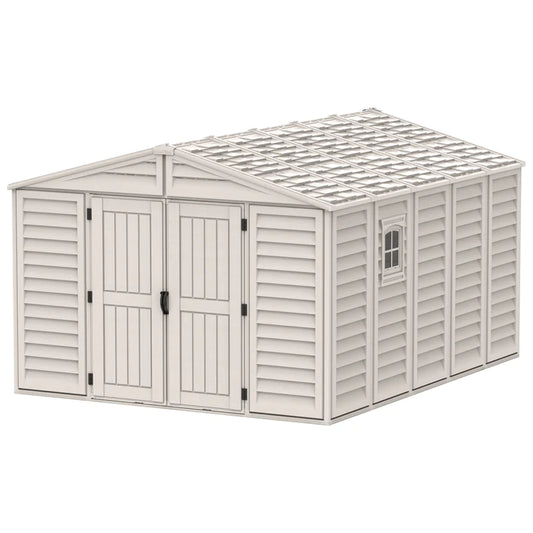 WoodBridge 10.5x13ft Resin Garden Storage Shed - Cosmoplast Qatar