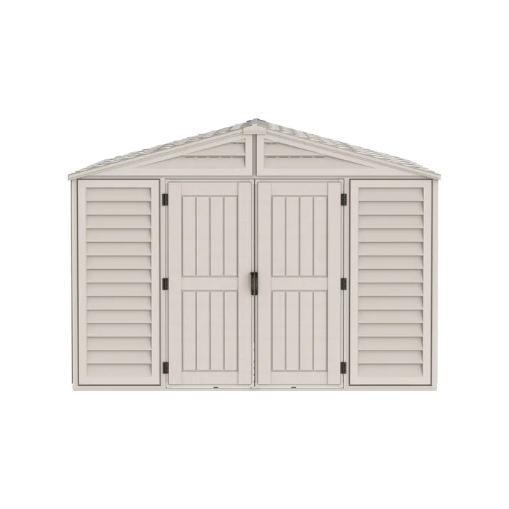 WoodBridge 10.5x13ft Resin Garden Storage Shed - Cosmoplast Qatar