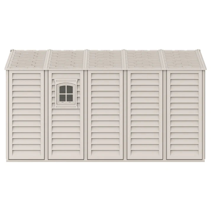 WoodBridge 10.5x13ft Resin Garden Storage Shed - Cosmoplast Qatar