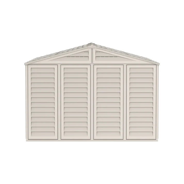 WoodBridge 10.5x13ft Resin Garden Storage Shed - Cosmoplast Qatar