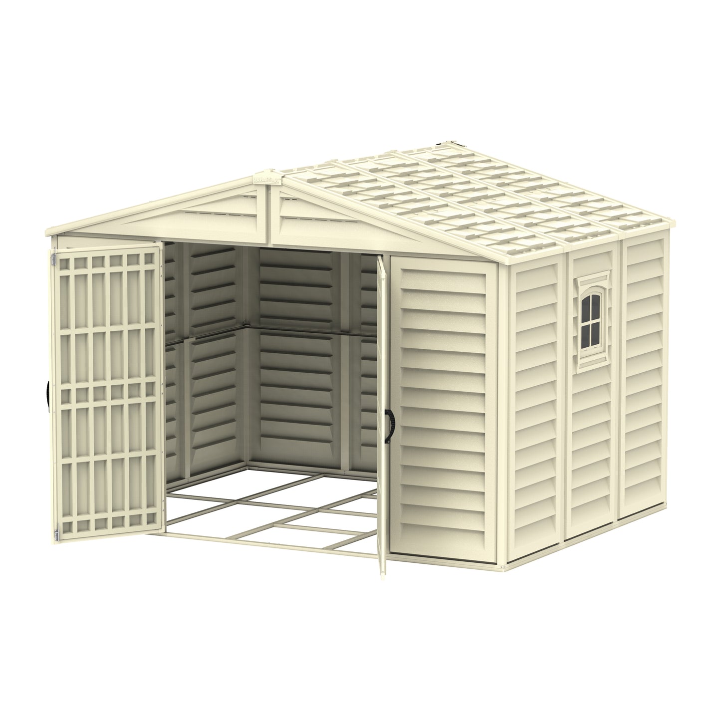 WoodBridge 10.5x8ft Resin Garden Storage Shed - Cosmoplast Qatar