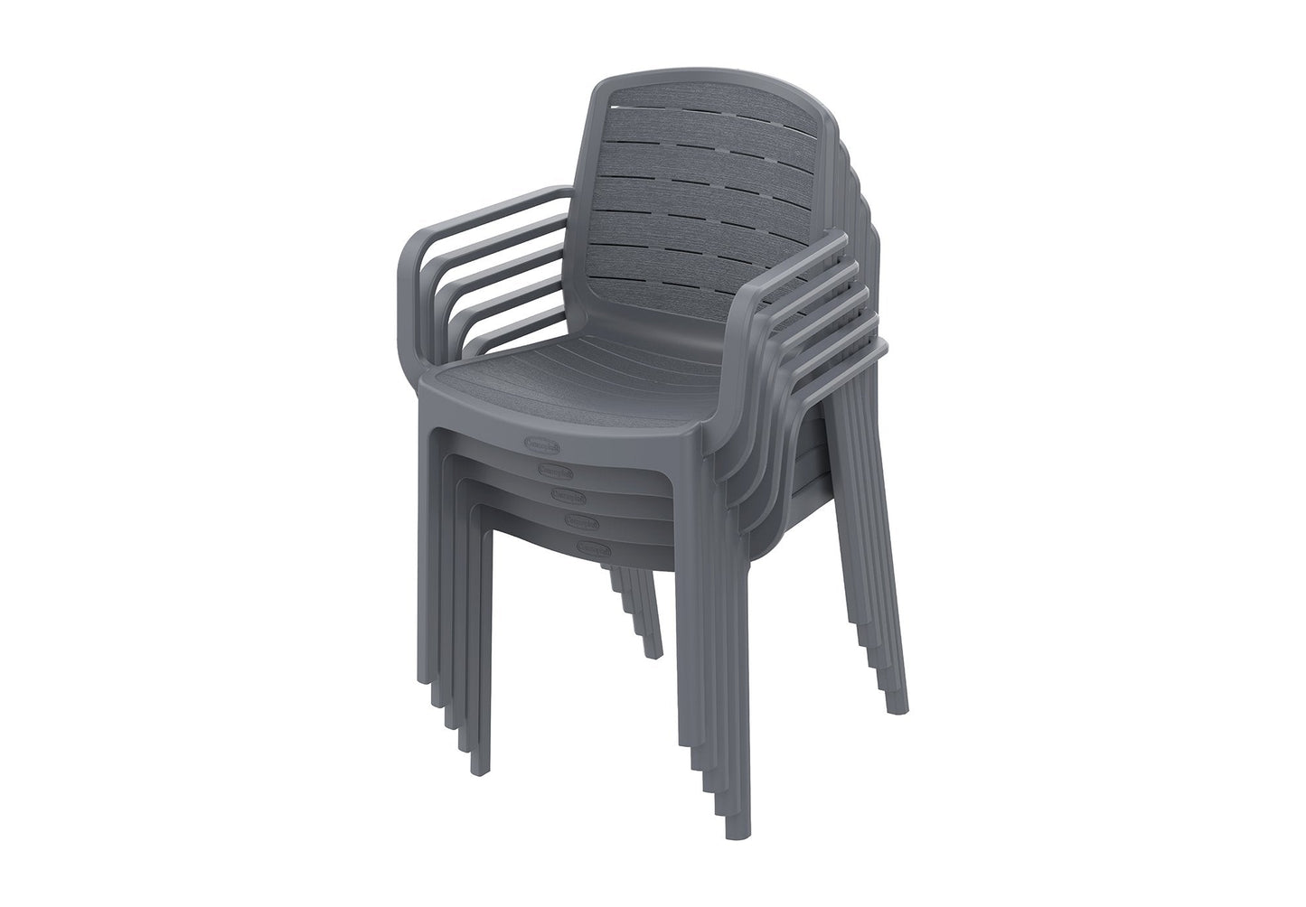 Cedargrain 6-seater Outdoor Dining Set of Table & Chairs - Cosmoplast Qatar