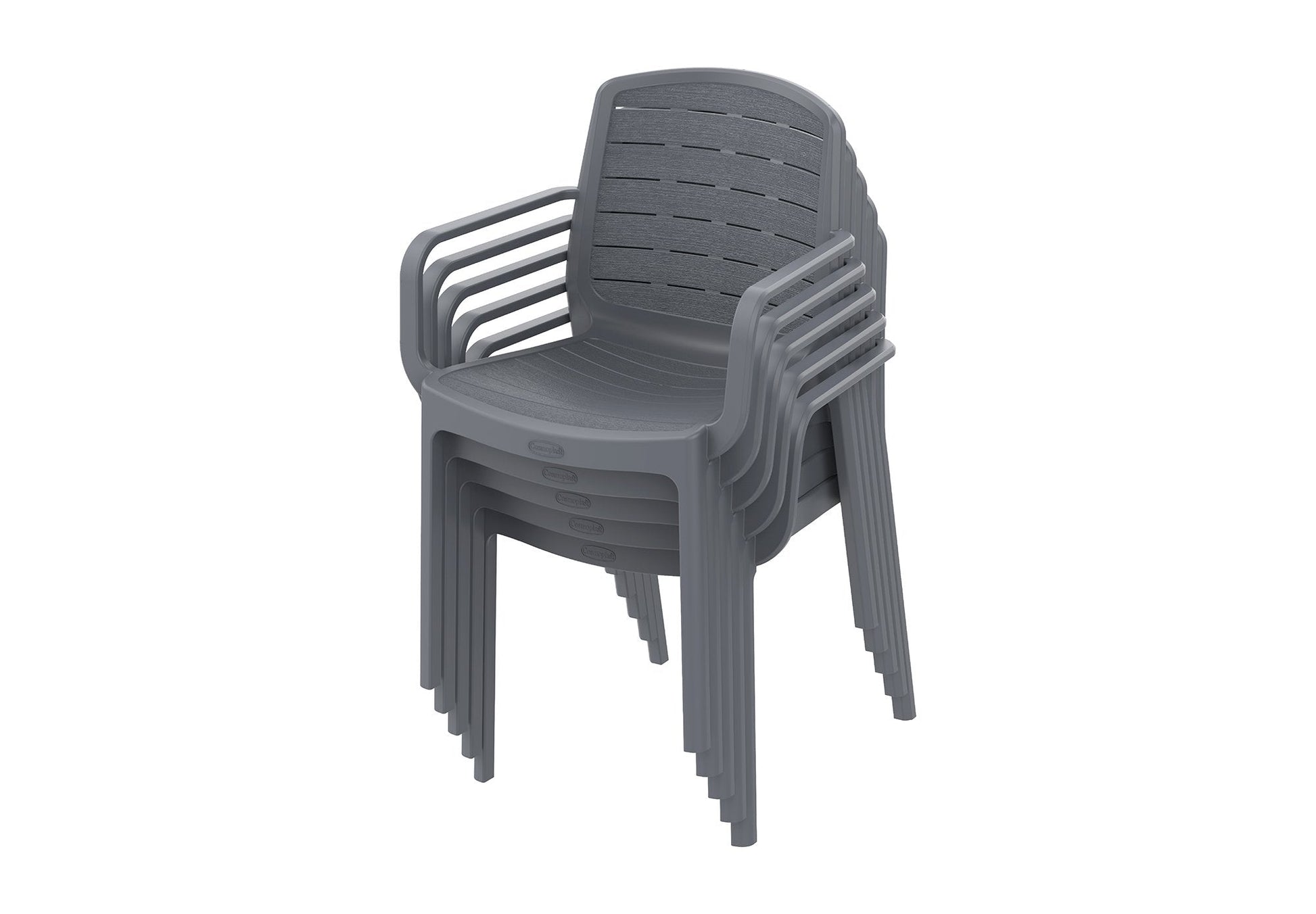 Cedargrain 6-seater Outdoor Dining Set of Table & Chairs - Cosmoplast Qatar