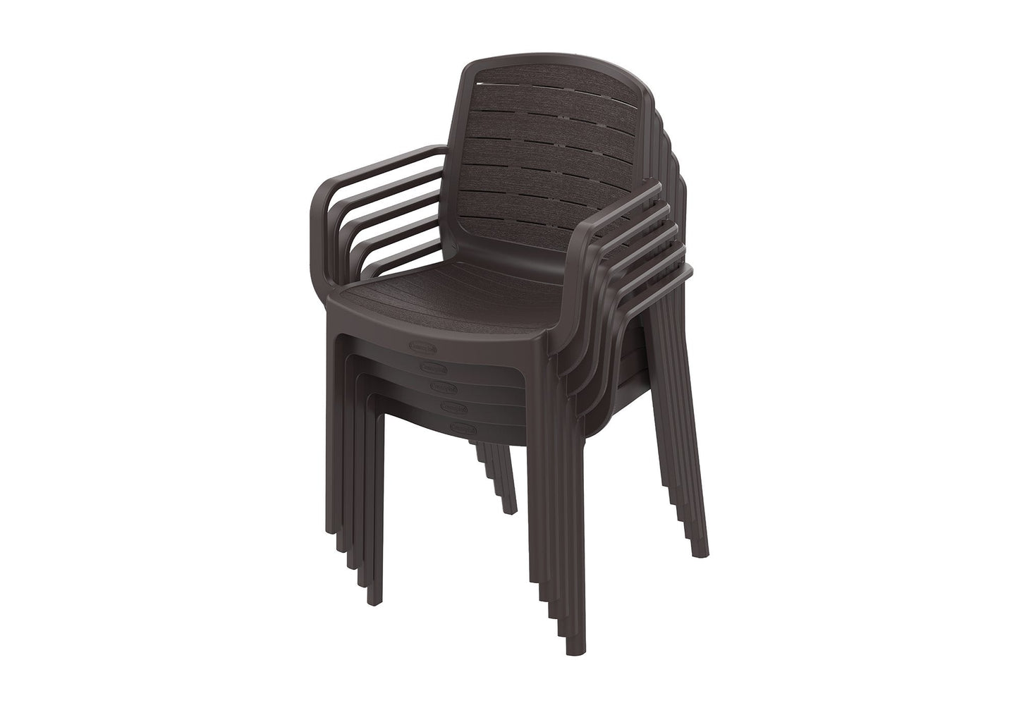 Cedargrain 6-seater Outdoor Dining Set of Table & Chairs - Cosmoplast Qatar
