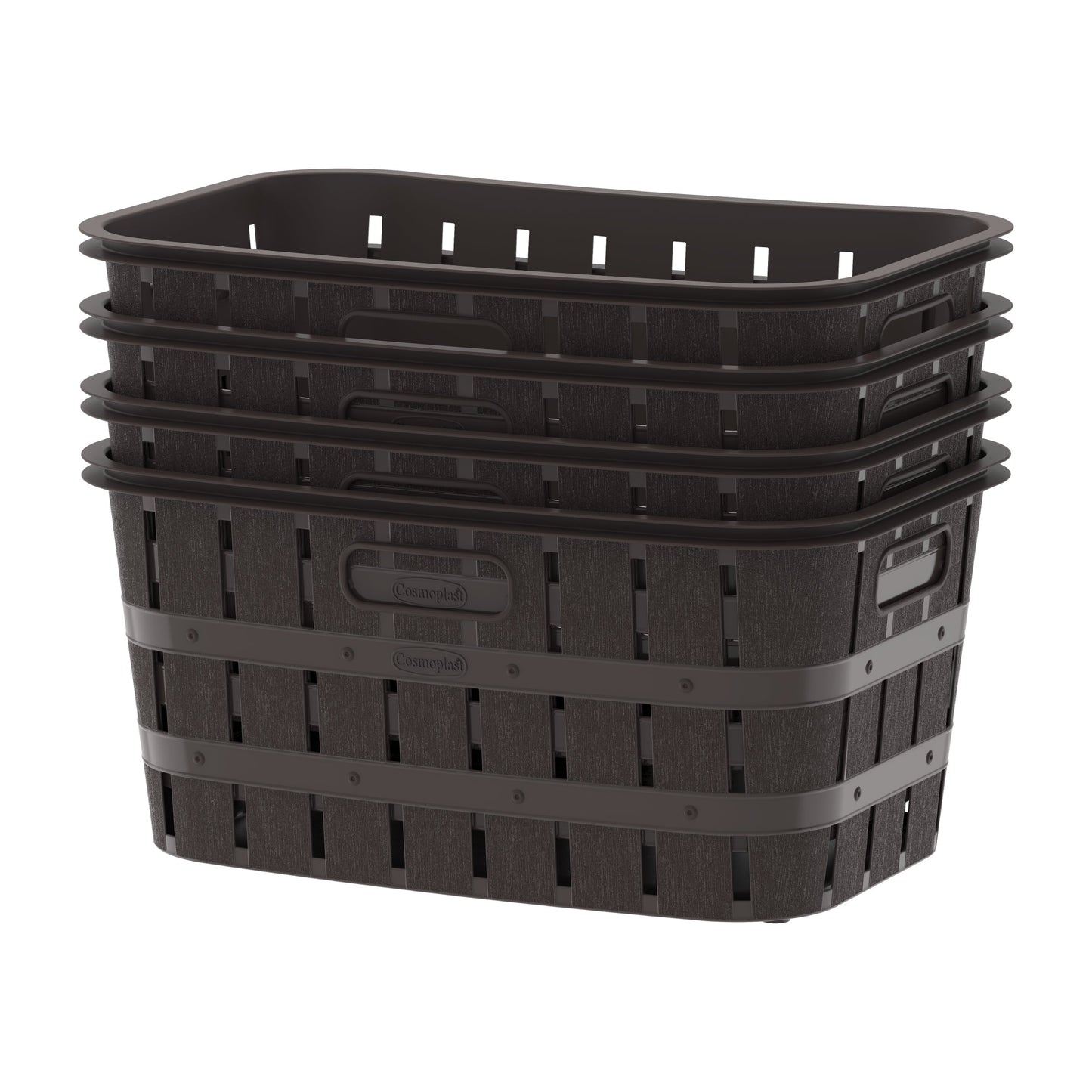 40L Cedargrain Laundry Basket - Cosmoplast Qatar