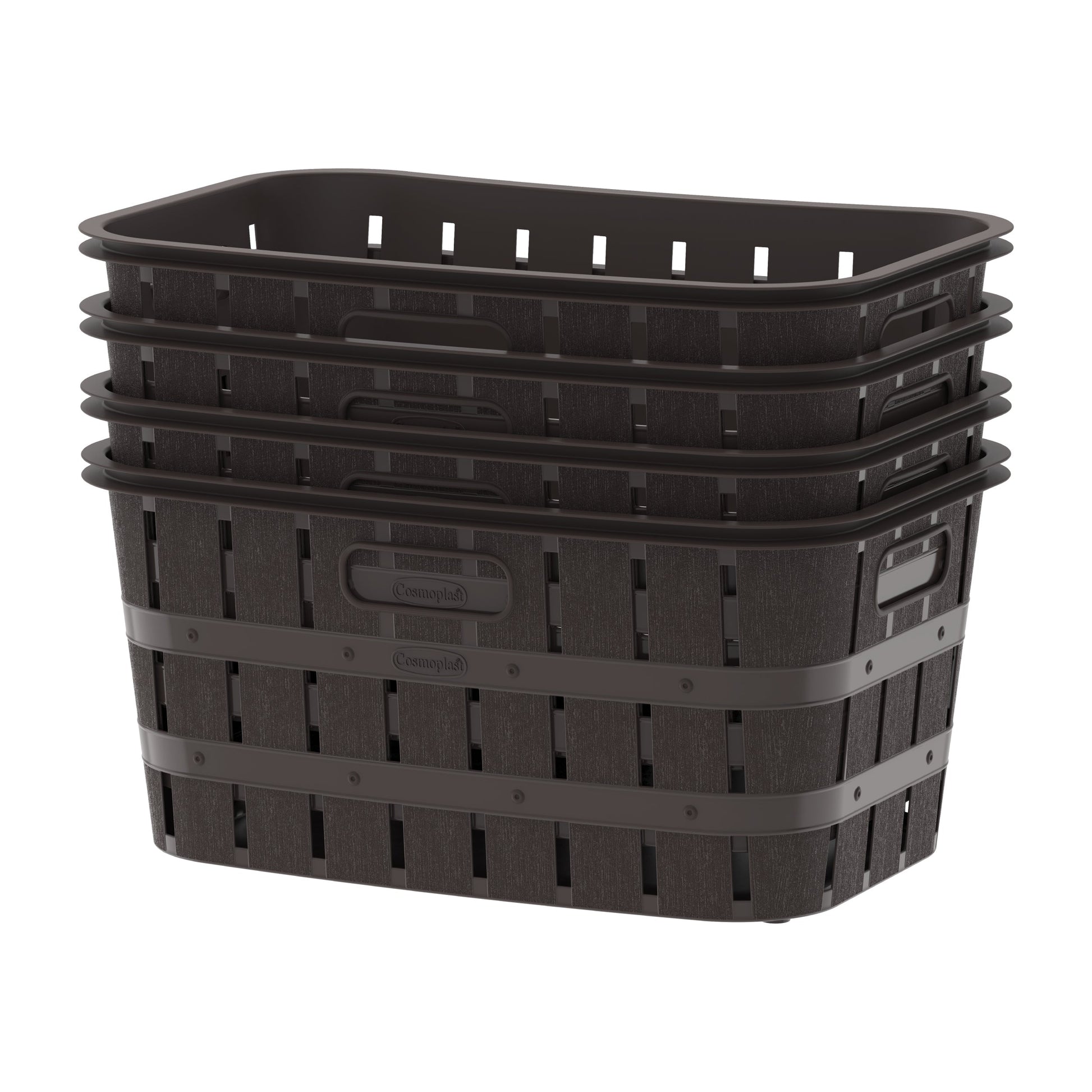 40L Cedargrain Laundry Basket - Cosmoplast Qatar