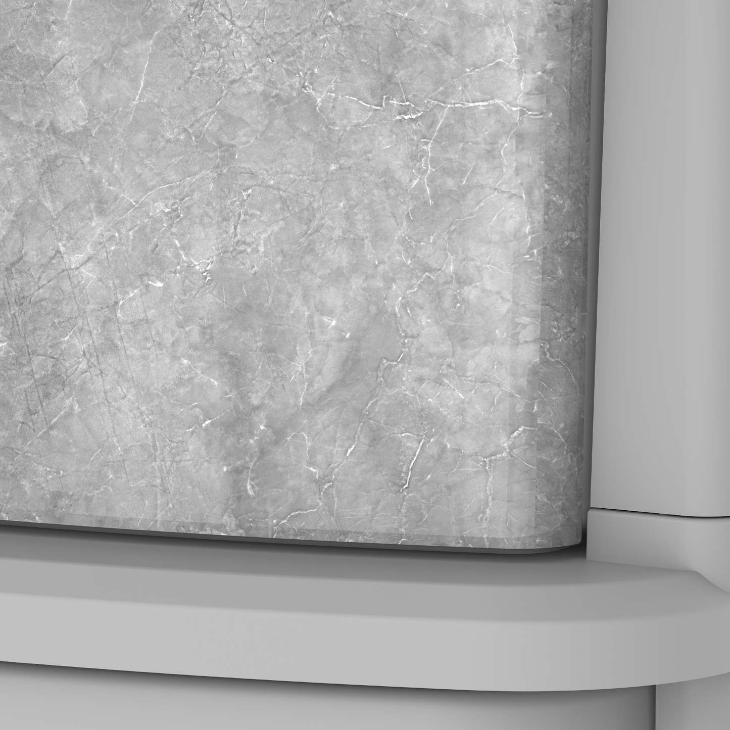 Ceramic 3 Tiers Multipurpose Storage Cabinet with Wheels - Cosmoplast Qatar