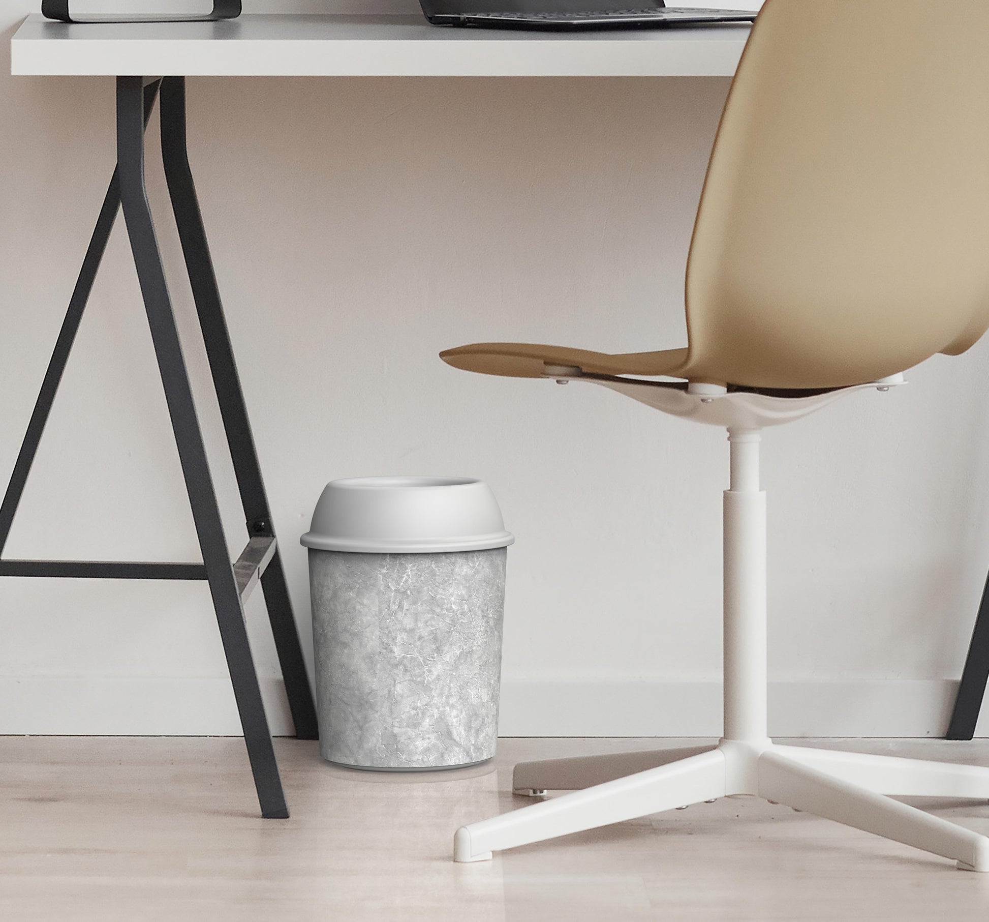 Ceramic 5L Round Dust Bin - Cosmoplast Qatar