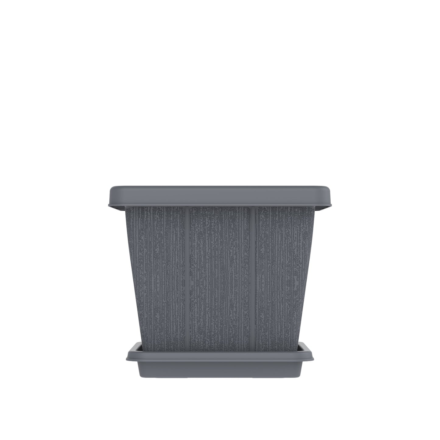 10L Cedargrain Square Planter with Tray - Cosmoplast Qatar