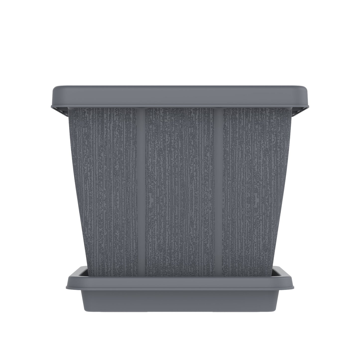 30L Cedargrain Square Planter with Tray - Cosmoplast Qatar