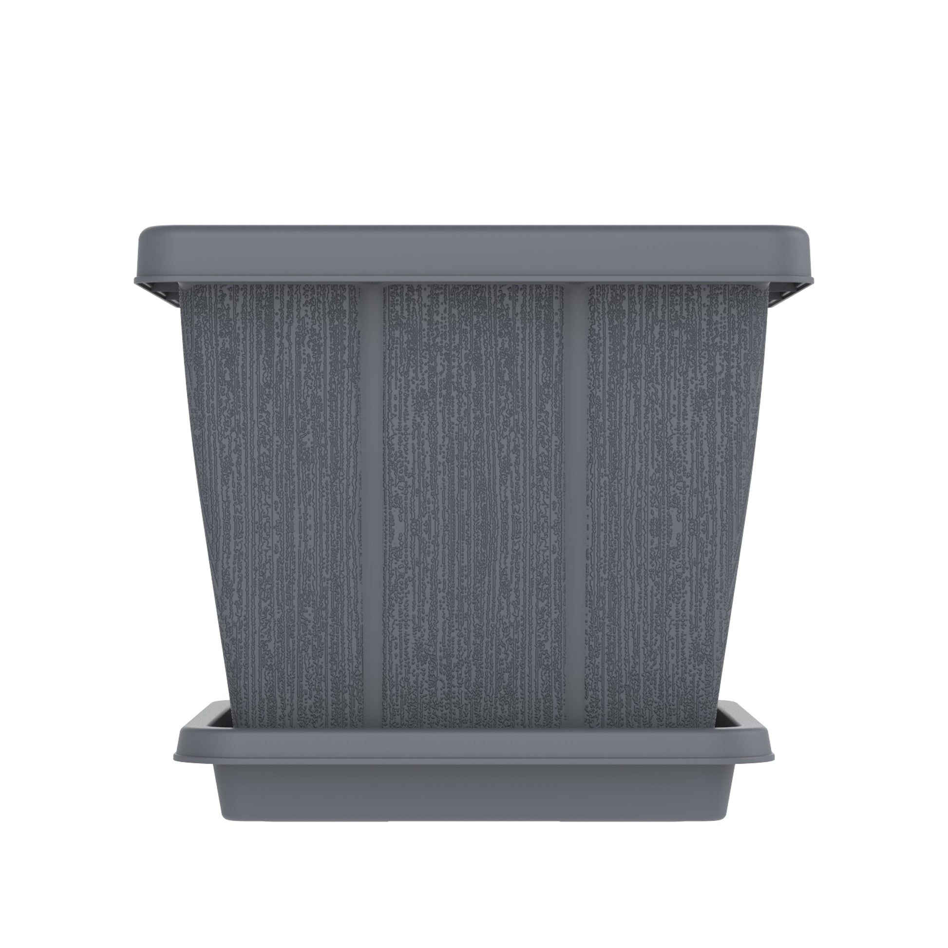 30L Cedargrain Square Planter with Tray - Cosmoplast Qatar