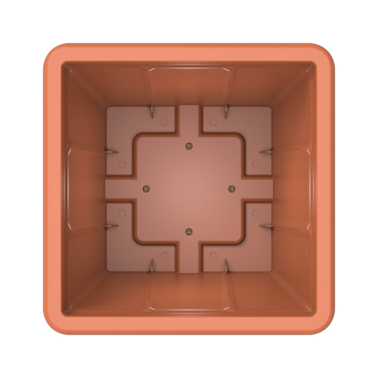 45L Cedargrain Square Planter with Tray - Cosmoplast Qatar