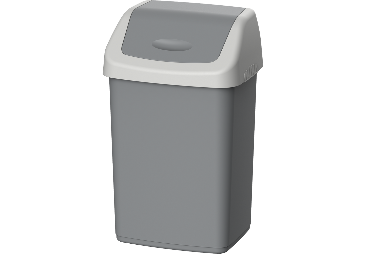 46L Flip-top Waste Bin with Swing Lid - Cosmoplast Qatar