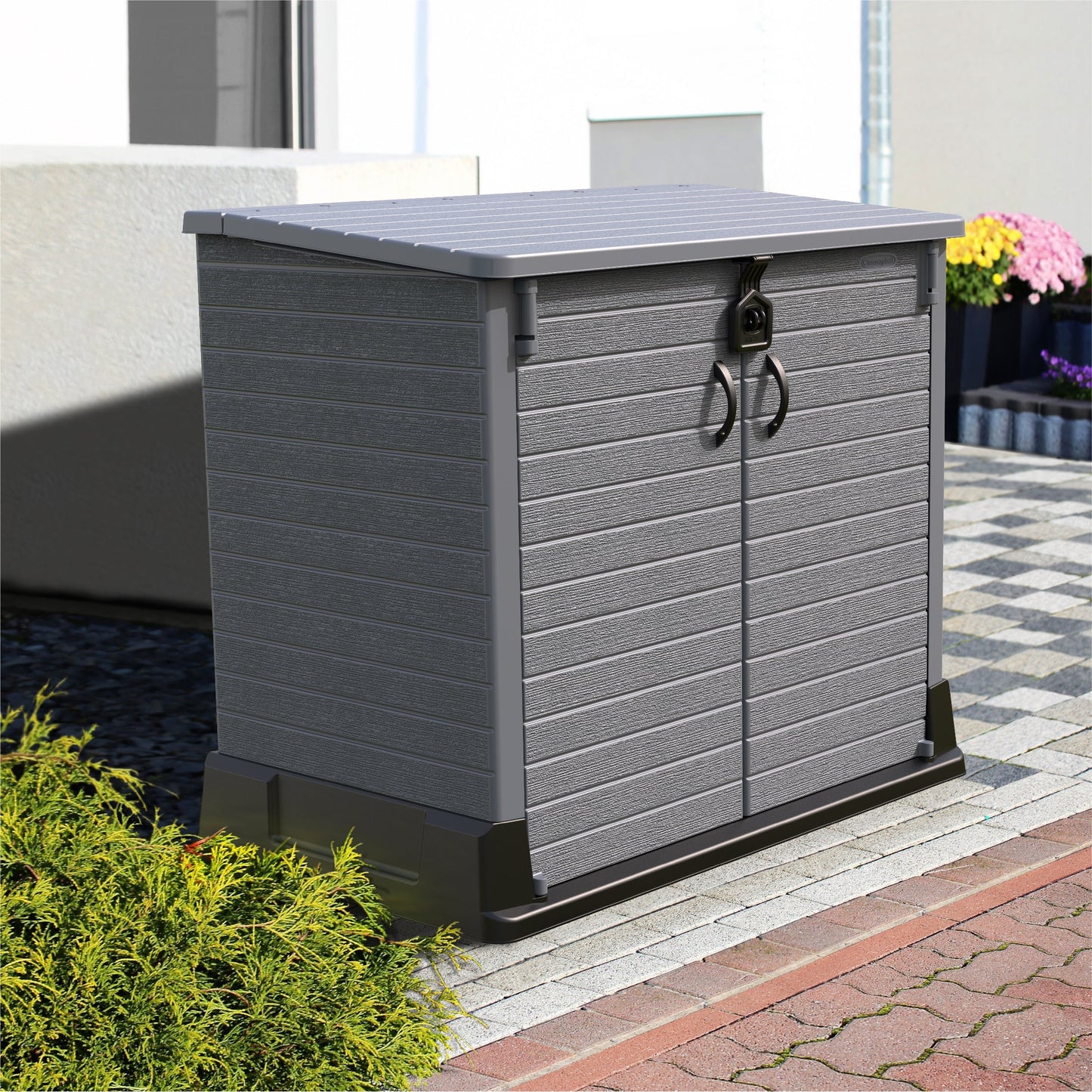 Cedargrain 850L Small Storage Shed - Cosmoplast Qatar