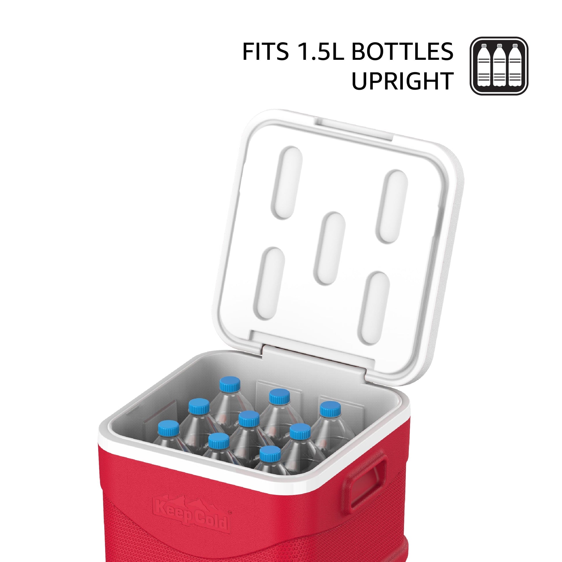 30L KeepCold Picnic Trolley Icebox with Umbrella Holder - Cosmoplast Qatar