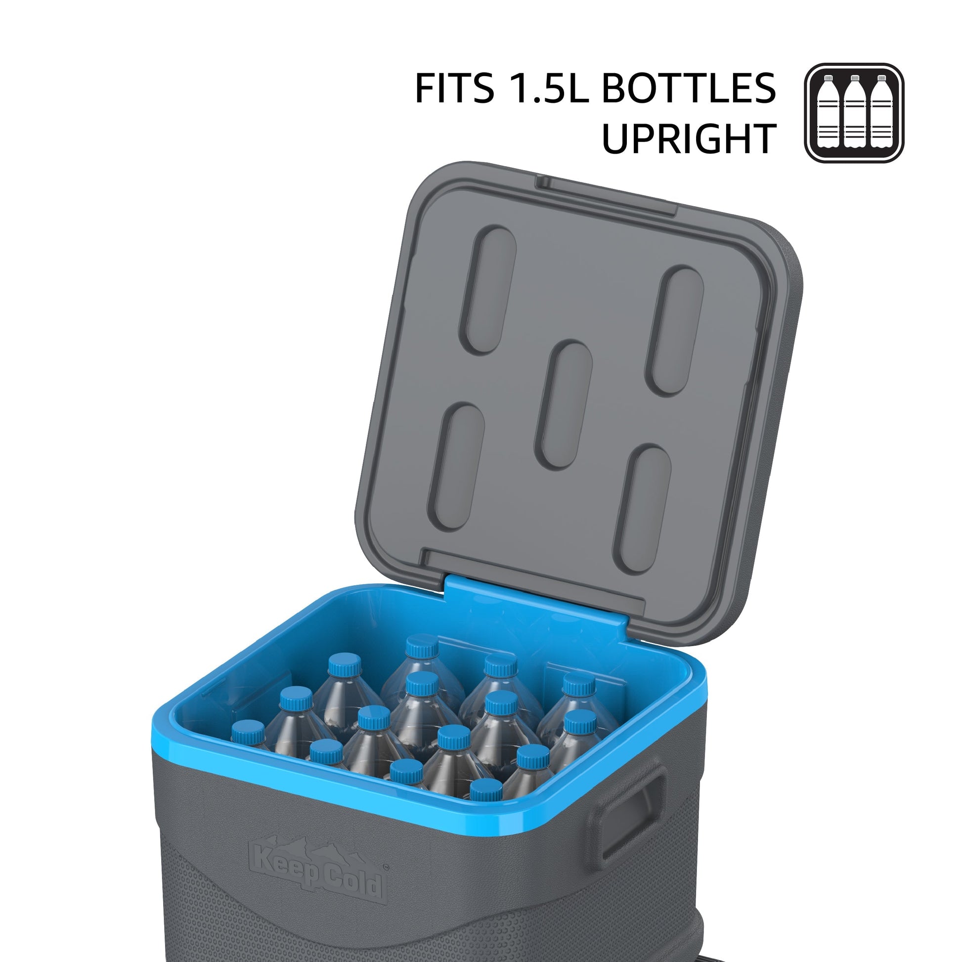 45L KeepCold Picnic Trolley Icebox with Umbrella Holder - Cosmoplast Qatar