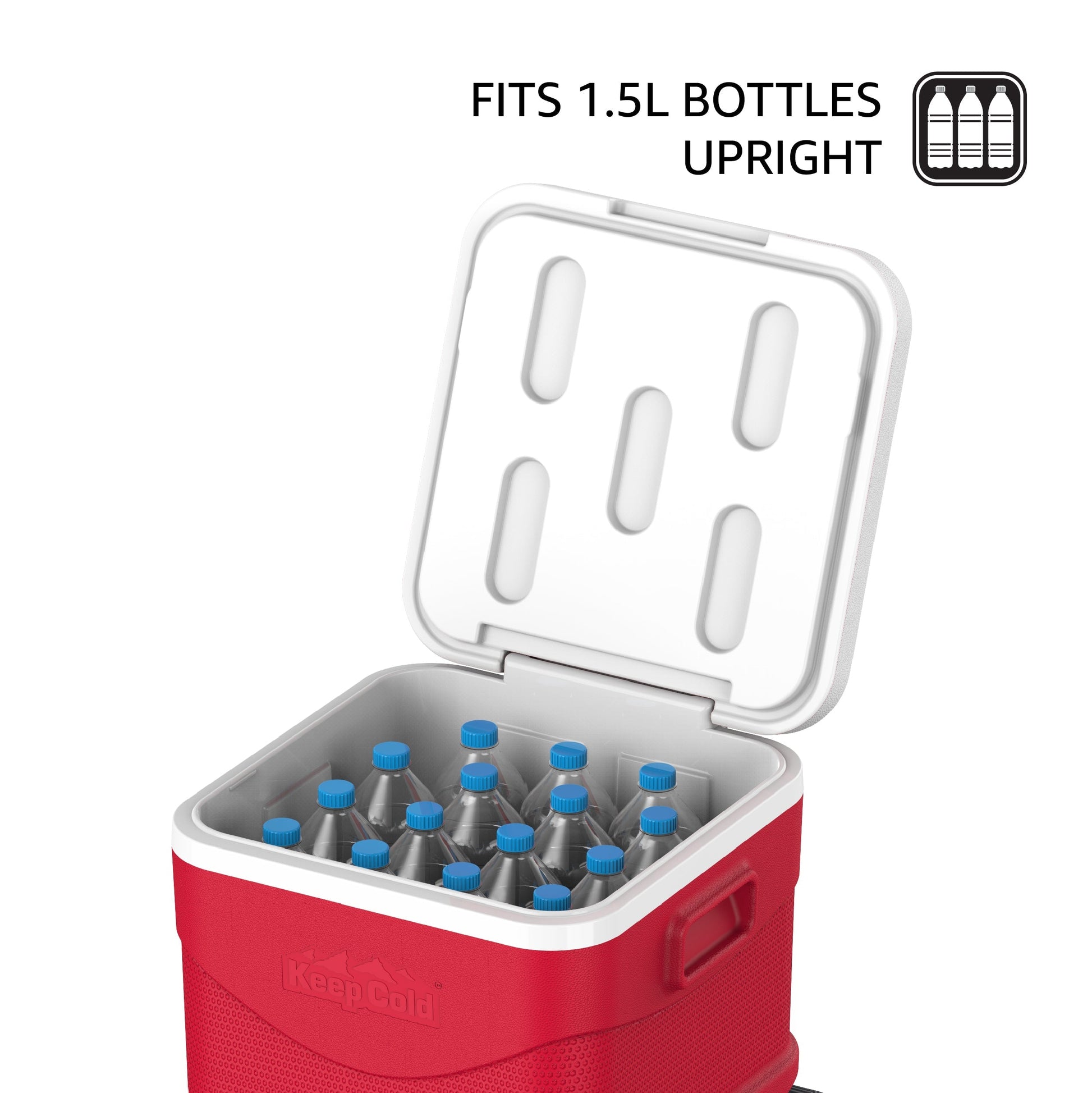 45L KeepCold Picnic Trolley Icebox with Umbrella Holder - Cosmoplast Qatar