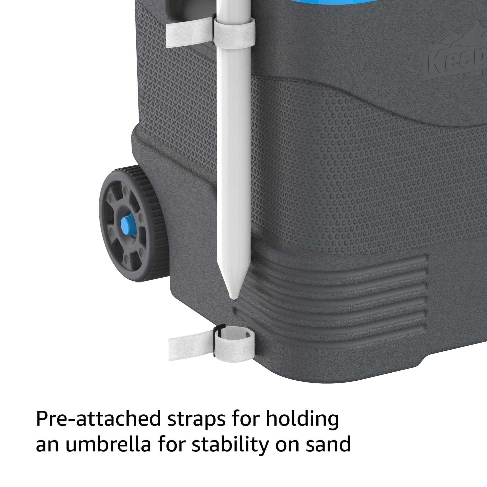 30L KeepCold Picnic Trolley Icebox with Umbrella Holder - Cosmoplast Qatar