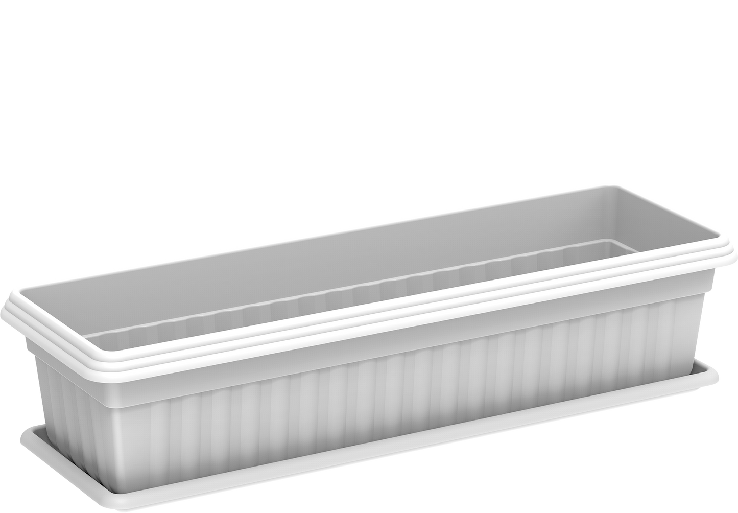 25" Large Exotica Planter with Tray - Cosmoplast Qatar