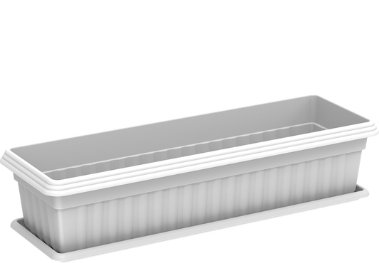 25" Large Exotica Planter with Tray - Cosmoplast Qatar