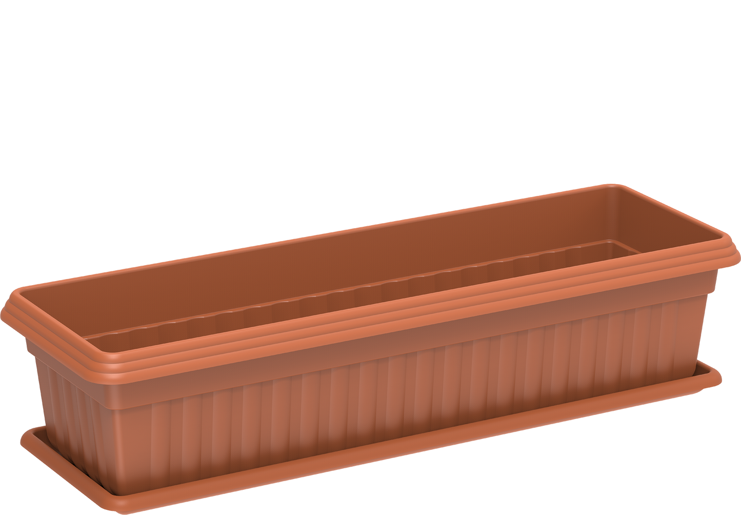 25" Large Exotica Planter with Tray - Cosmoplast Qatar