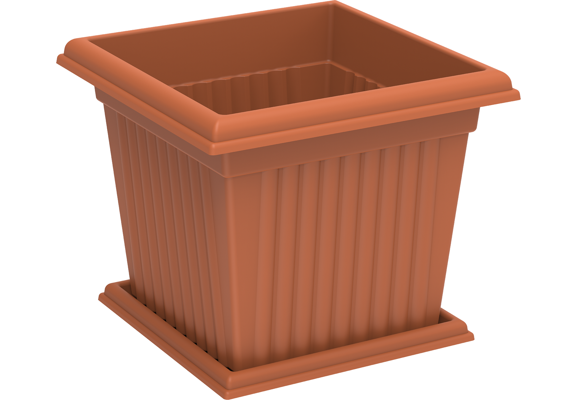 10L Square Planter with Tray - Cosmoplast Qatar