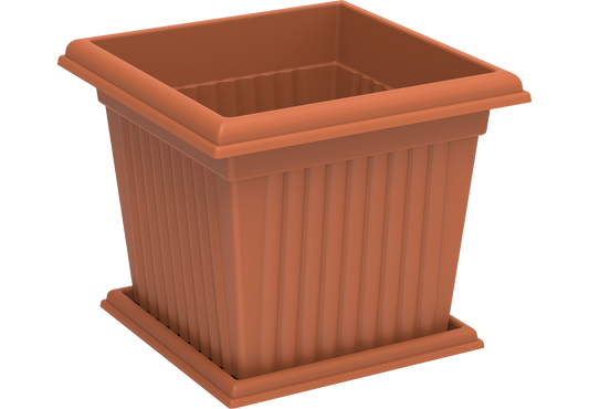 20L Square Planter with Tray - Cosmoplast Qatar