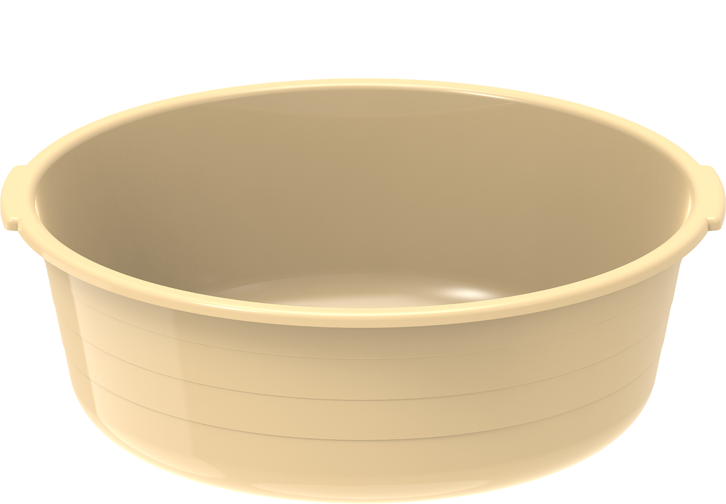 24" Round Plastic Basin Tub 34L - Cosmoplast Qatar