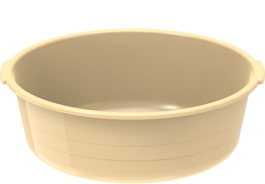 24" Round Plastic Basin Tub 34L - Cosmoplast Qatar