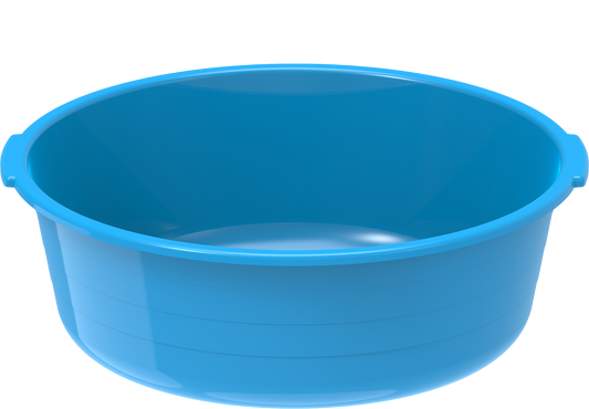 14" Round Plastic Basin Tub 8.5L - Cosmoplast Qatar