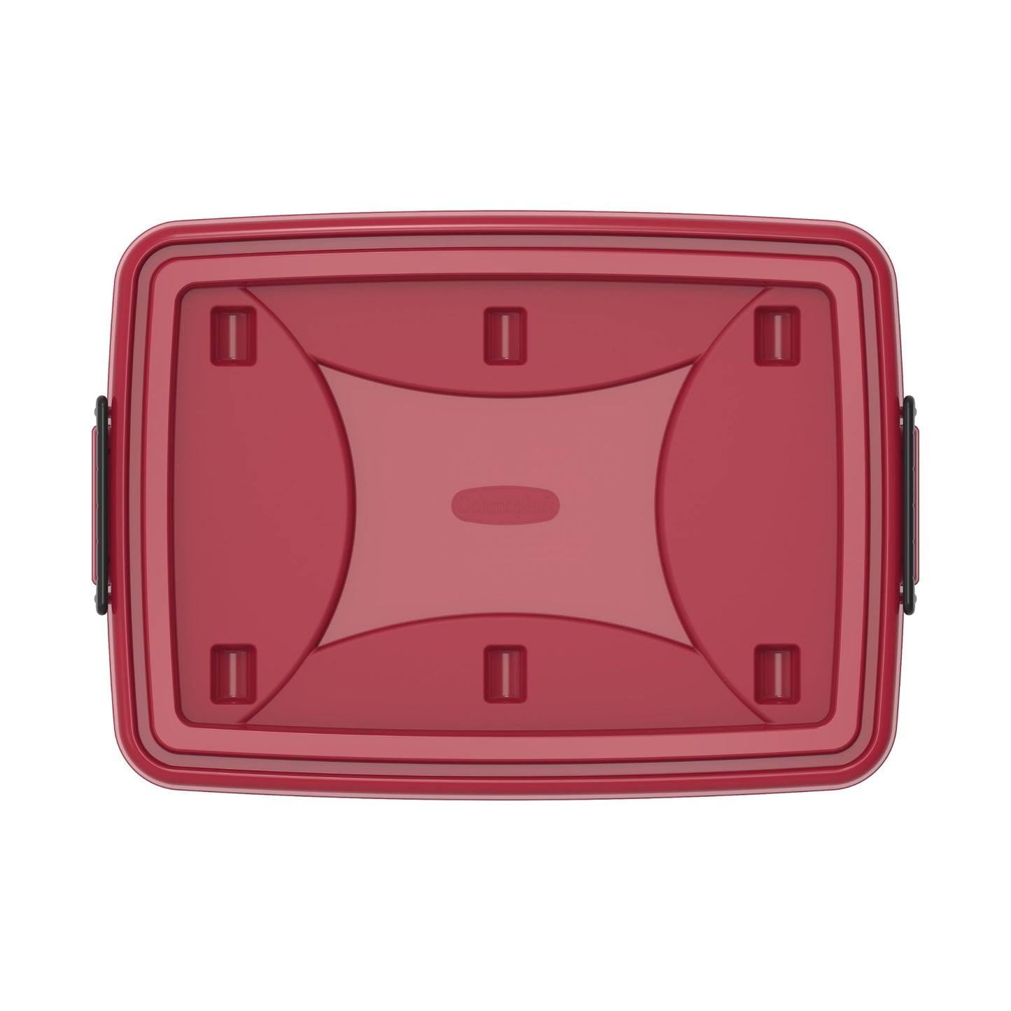 132L Clear Plastic Storage Box with Wheels & Lockable Lid - Cosmoplast Qatar
