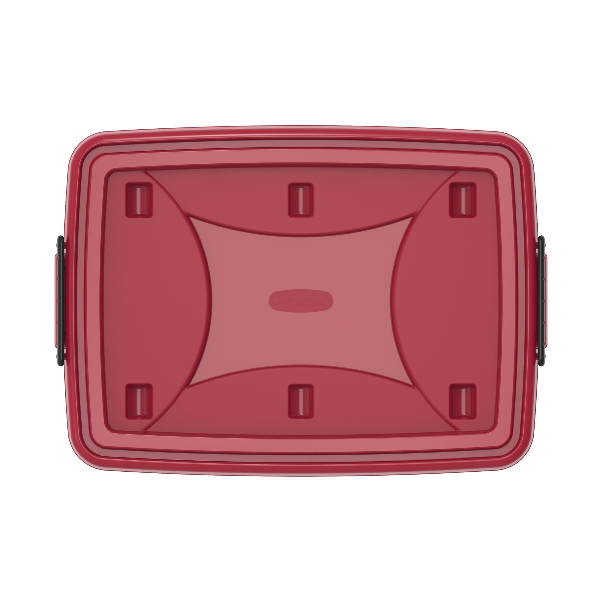 132L Clear Plastic Storage Box with Wheels & Lockable Lid - Cosmoplast Qatar