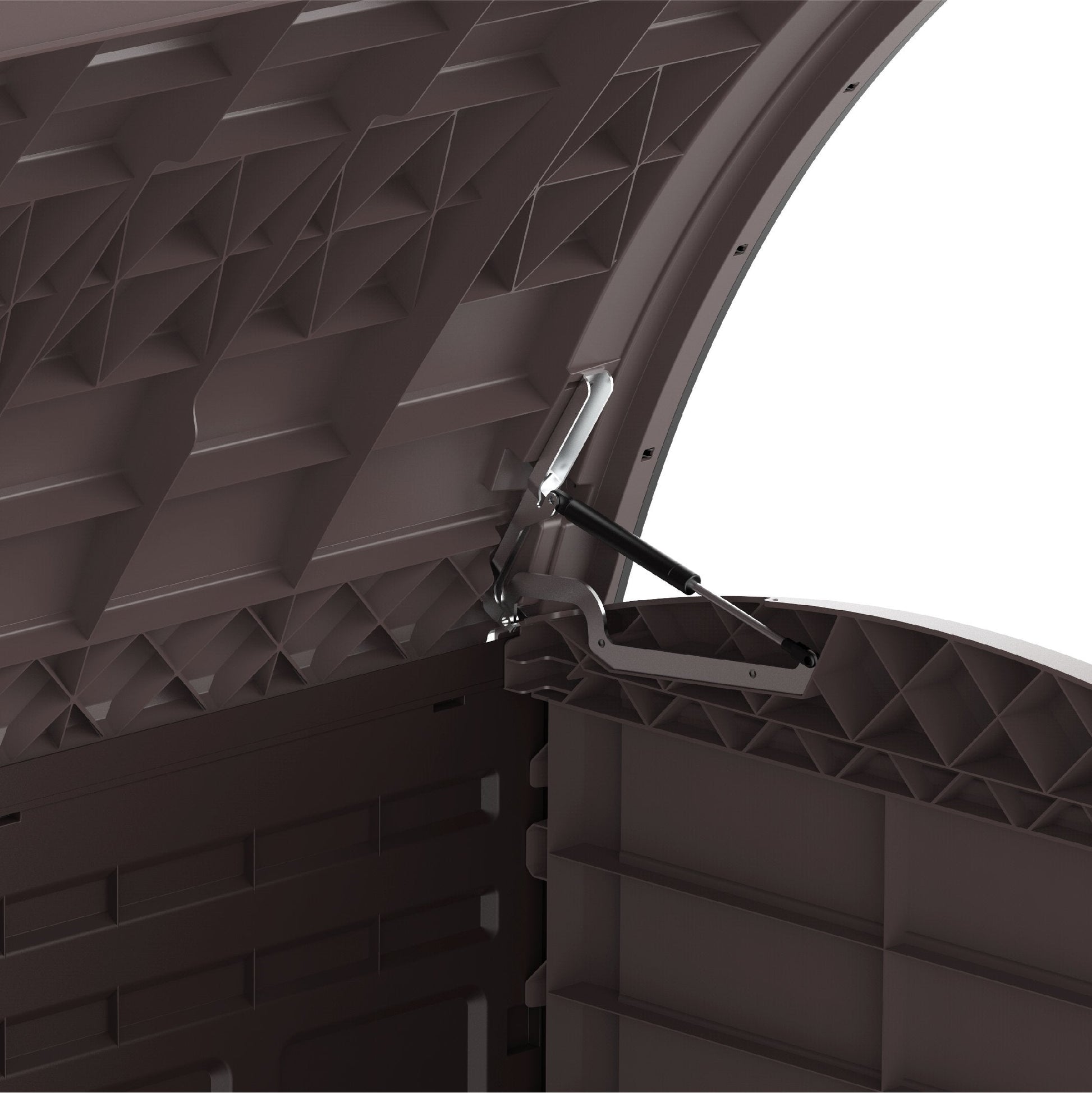 Cedargrain 1200L Small Storage Shed with Arc Lid - Cosmoplast Qatar