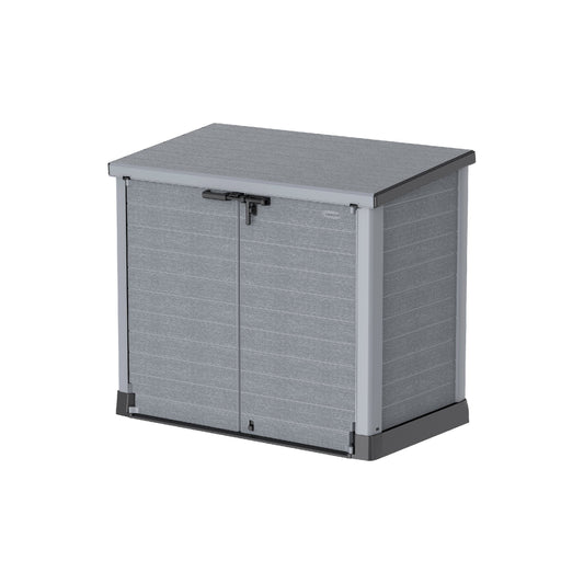 Cedargrain 1200L Small Storage Shed with Flat Lid - Cosmoplast Qatar
